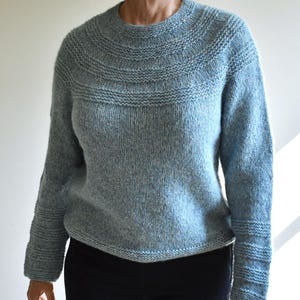 Knitting Pattern RONDO Sweater Seamless Design Top Down Knitting Pattern Knitting Instructions