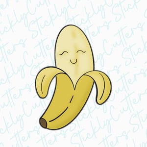 banana cookie cutter | 3d printed cookie cutters | fruit cookie cutters