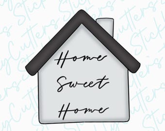 house cookie cutter | 3d printed cookie cutters | housewarming cookie cutters