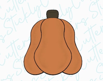 pumpkin 1 cookie cutter | fall cookie cutter | 3d printed cookie cutter