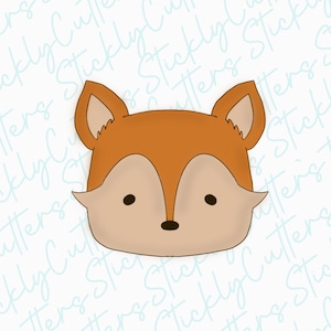 fox cookie cutter | 3d printed cookie cutters | woodland animal cookie cutter