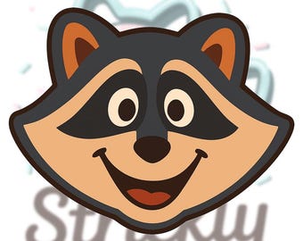 donny raccoon trash truck inspired cookie cutter | 3d printed