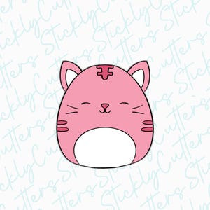 cat squishy cookie cutter | 3d printed cookie cutters | squish cookie cutter
