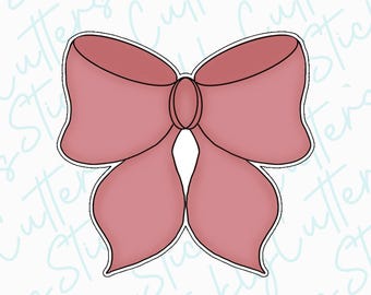 bow cookie cutter  | 3d printed cookie cutter