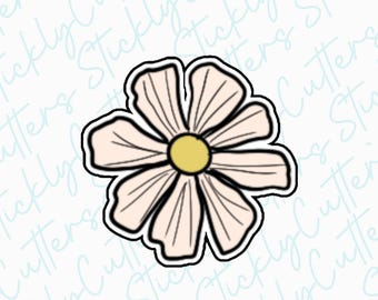 daisy cookie cutter | 3d printed cookie cutters | groovy cookie cutters