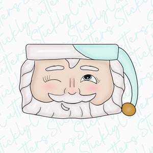 santa coffee cup cookie cutter | 3d printed cookie cutters | Christmas cookie cutters