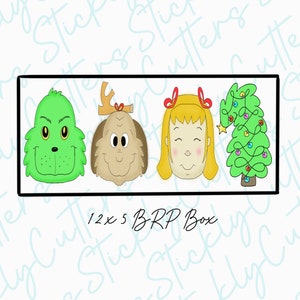 Green guy set of 4 cookie cutters | 3d printed cookie cutters |
