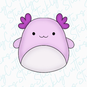 axolotl squishmallow cookie cutter | 3d printed cookie cutters | squish cookie cutter
