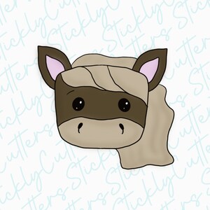 horse cookie cutter | 3d printed cookie cutters | farm animal cookie cutter