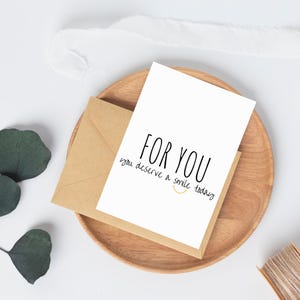 For You Card | 2 Designs | Printable | Folded Card | 5x7 in. | Greeting Card | Instant Download | Simple