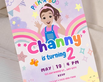 Ms Rachel Invitation, Ms Rachel Birthday Invitation, Digital Invitation, Editable Invitation, Customizable Ms Rachel Invite, Birthday Flyer