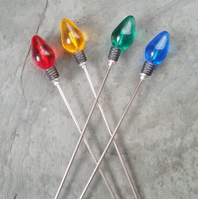 Christmas Tree Light Bulbs Bloody Mary Spikes Garnish Picks Etsy