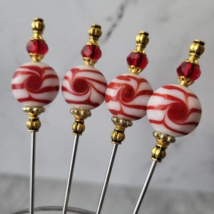 Starlite Peppermints, Christmas Martini Picks, Cocktail Picks, Appetizer or Dessert Skewers, Home Bar, Mixology, Food Grade Stainless Steel