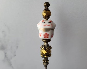 Cake Tester, Individual Cocktail Pick, Cookie Scribe, Clay Art Tool, Cigar Pick, Multifunctional Pick, Lucky Cat, Food Grade Stainless Steel