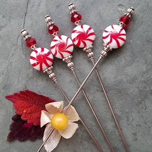Starlite Peppermints, Christmas Martini Picks, Cocktail Picks, Appetizer or Dessert Skewers, Home Bar, Mixology, Food Grade Stainless Steel