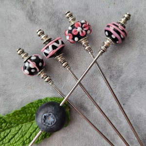 Martini Picks, Cocktail Picks, Jarcuterie Skewers, Home Bartender, Mixology, Artisan Lampwork, Food Grade Stainless Steel