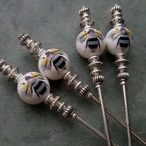 Bees Knees, Martini Picks, Cocktail Picks, Appetizer or Dessert Skewers, Mixologist Garnish Pins, Food Grade Stainless Steel