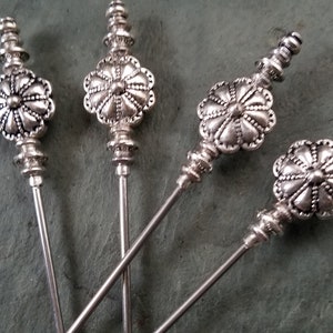 Scalloped Conchos, Martini Cocktail Garnish Picks, Appetizer or Dessert Skewers, Home Bartender, Mixologist, Food Grade Stainless Steel