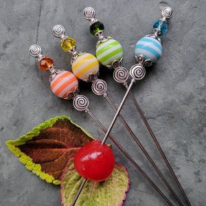 Summer Party Martini Picks, Cocktail Picks, Appetizer or Dessert Skewers, Home Bar, Mixology, Drink Garnish Pins, Food Grade Stainless Steel
