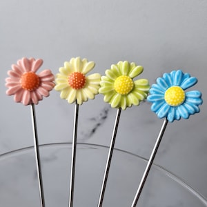 Flora Dora, Gin Blossom Martini Picks, Cocktail Picks, Appetizer or Dessert Skewers, Home Bartender, Mixology, Food Grade Stainless Steel