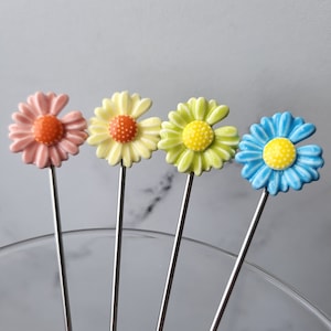 Flora Dora, Gin Blossom Martini Picks, Cocktail Picks, Appetizer or Dessert Skewers, Home Bartender, Mixology, Food Grade Stainless Steel