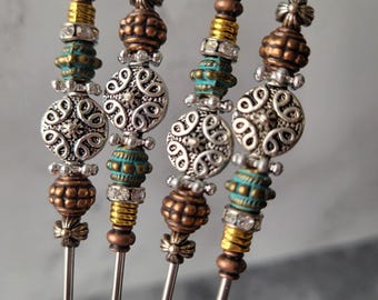 Mixed Metal Martini Picks, Cocktail Picks, Appetizer Dessert Skewers, Home Bar, Mixology, Dirty Martini, Food Grade Stainless Steel