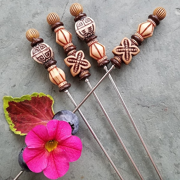 Rum Runner, Tiki Inspired Garnish Picks, Cocktail Picks, Appetizer Dessert Skewers, Home Bartender, Mixologist, Food Grade Stainless Steel