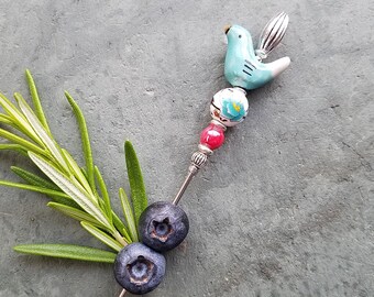 Cake Tester, Individual Cocktail Pick, Cookie Scribe, Clay Art Tool, Cigar Pick, Blue Bird, Sakura, Food Grade Stainless Steel