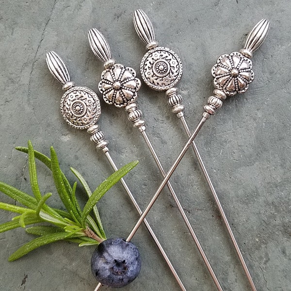 Old World Martini Cocktail Garnish Picks, Jarcuterie Skewers, Home Bartender, Mixologist, Food Grade Stainless Steel