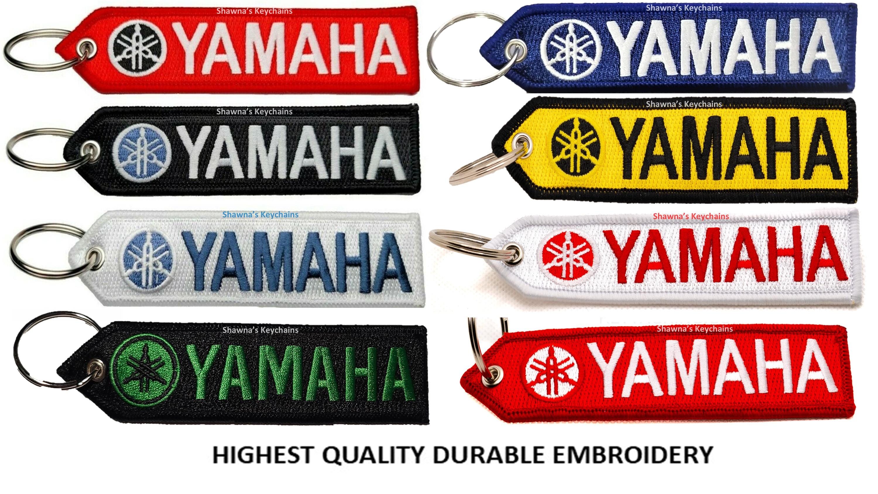 YAMAHA sleutelhanger patch motorboten jetski | Dubbelzijdig geborduurde stof | Hoogste kwaliteit voor ruiters en liefhebbers van varen