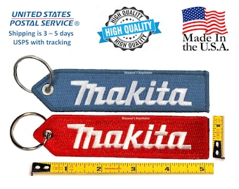 MAKITA 刺繍キーホルダー | 布製キーホルダー