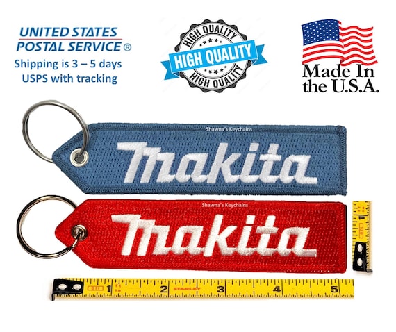 MAKITA キーチェーン パッチ ツール キーフォブ 両面刺繍構造 高品質