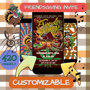 Invito musicale animato per il Friendsgiving: Dank Thanksgiving Party (Download digitale)