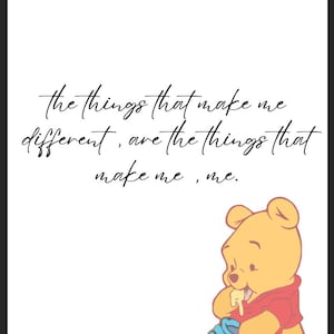 Winnie the Pooh Piglet Quote Print - Baby Nursery Wall Art