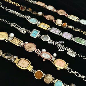 Punk Style Watch Faces Choker, Charm Watch Neckalce, Chain Neckalce, Unisex watch choker, Whimsigoth Gothic Jewelry,Y2K Necklace,Unique gift