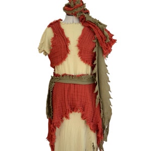 Disfraz de esclava, disfraz de campesina, disfraz bíblico, vestuario antiguo para mujeres y niñas para cualquier drama y obra histórica.