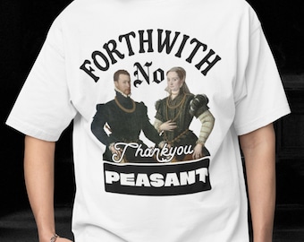 Forthwith No Thank You Peasant Oversized Boxy Tee Formal Nobility Shirt Institutional Authority T-Shirt Elite Gift