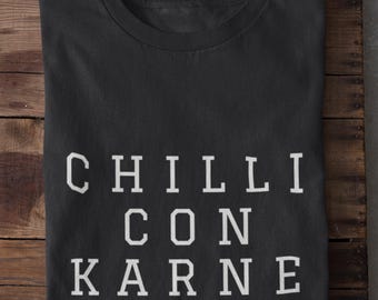 Chili Con Carne-shirt pittig comfortfood T-shirt Cadeau voor fans van chili Cookoff Foodie-T-shirt