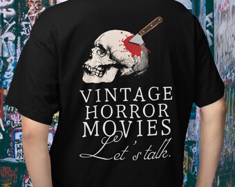 Vintage Horrorfilme Oversized Boxy Tee Classic Horrorfilm Shirt