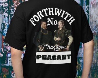 Forthwith No Thank You Peasant Oversized Boxy Tee Old Money Authority Shirt Royal Dismissal T-Shirt Nobility Gift