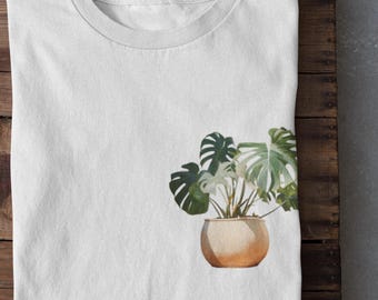 Monstera Plant Shirt Houseplant T-Shirt Gift For Plant Lovers