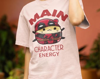 Hauptfigur Energie Übergroßes Boxy Tee Protagonist Shirt Held Thema T-Shirt Führung Geschenk