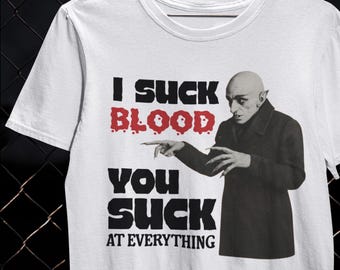 Vampire Shirt Roast Humor Shirt Savage T-Shirt Mockery Gift Verbal Burn Tee