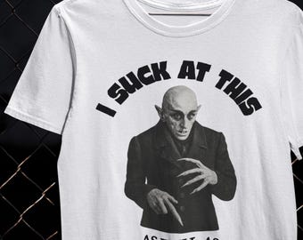 Vampire Shirt Incompetence Joke Shirt Deadpan T-Shirt Dry Humor Gift Understatement Tee