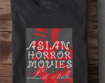 Asian Horror Movies Shirt Vintage T-Shirt Horror Fans Gift J-Horror Obsession Culture Tee