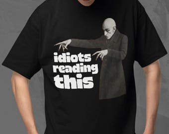 Vampire Shirt Oversized Boxy Tee Crowd Insult Shirt Public Taunt T-Shirt Childish Humor Gift