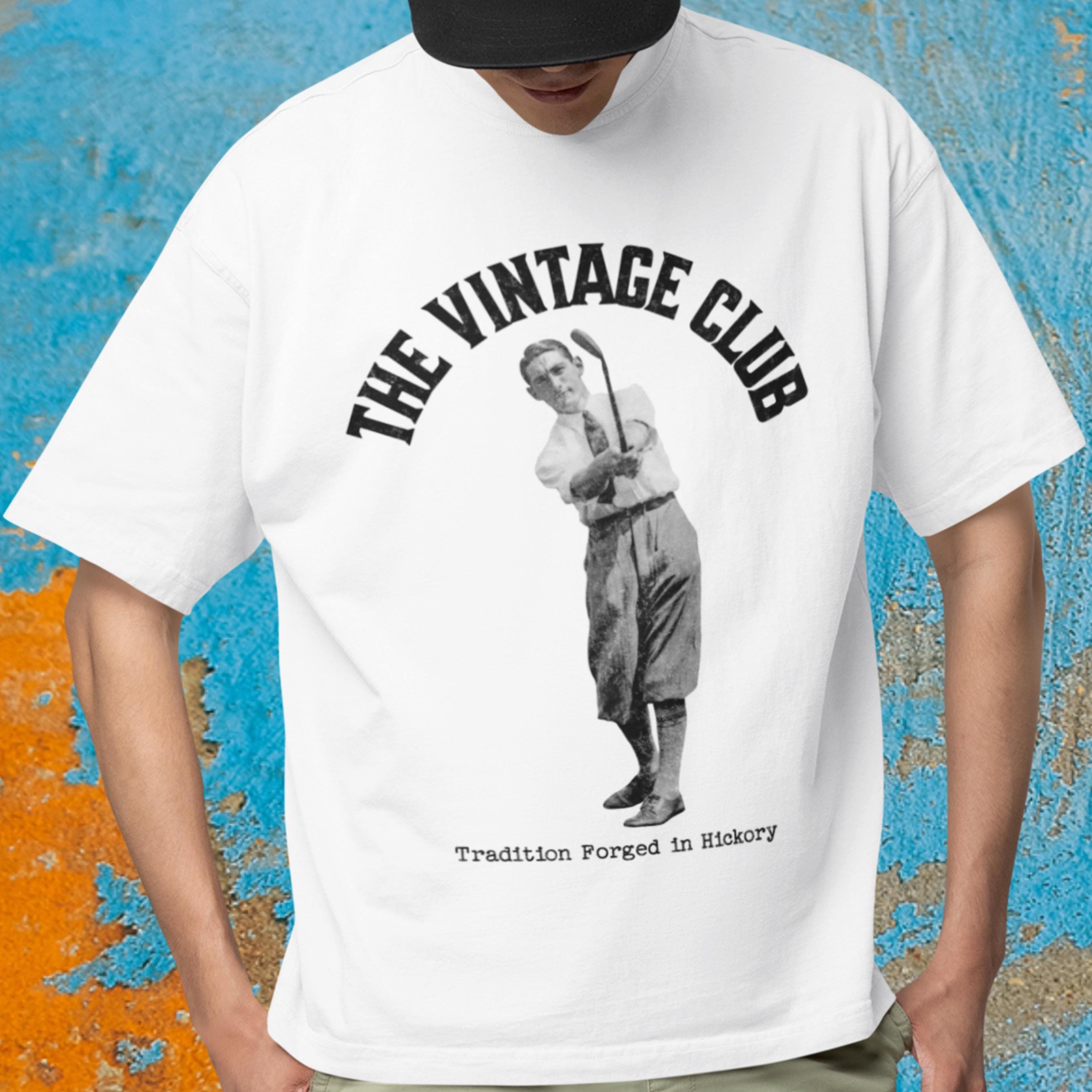 The Vintage Club Oversized Boxy Tee Heritage Golf T-shirt 