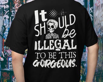 Illegal wunderschöne übergroße Boxy T-Shirt Alpha Shirt Hohe Vertrauen T-Shirt Swagger Geschenk