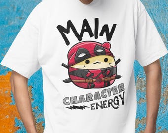 Hauptcharakter Energie Übergroßes Boxy T-Shirt Held Shirt Protagonist Rolle T-Shirt Führung Geschenk