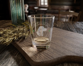 Lucky Dog Irish Pub Shot Glass, St Patricks Day Shot Glass, Irish Whiskey, Barware, Gift for Whiskey Drinker, Etched Shot Glass, Drinkware